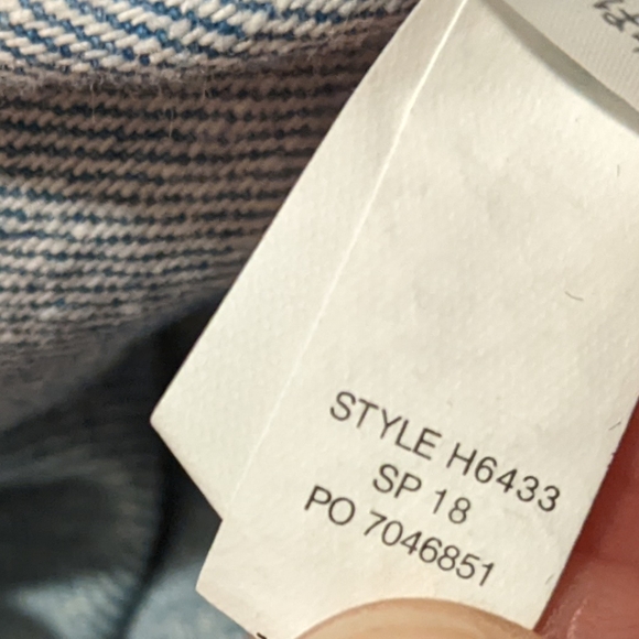 Madewell - Denim Long Sleeve Jumpsuit H6433 | Size Medium | Mid Blue Phair Wash - Picture 9 of 14